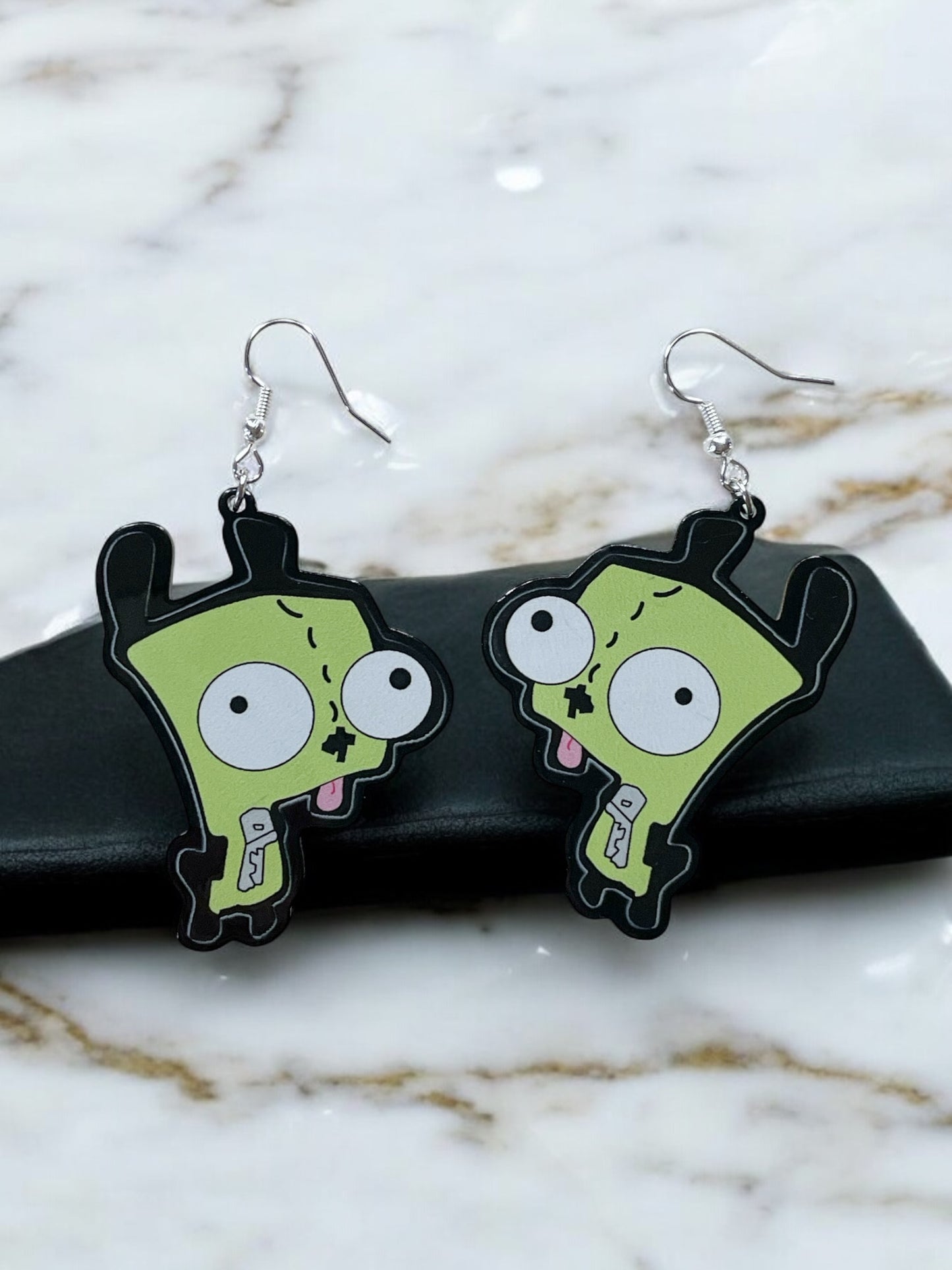 Invader Zim - Gir Dangly Earrings