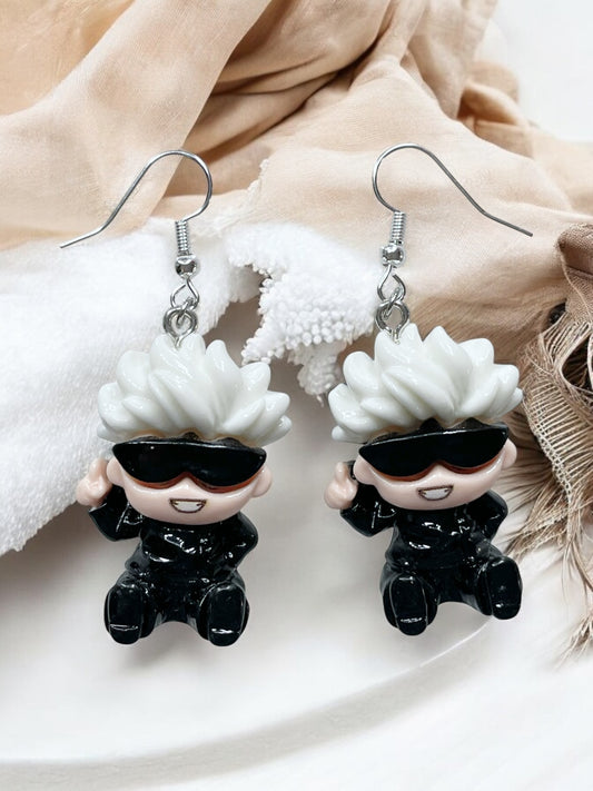 Anime Jujitsu Kaisen -Gojo Dangly Earrings