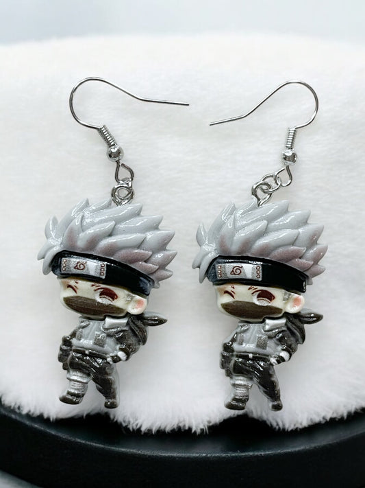 Anime Kakashi - Naruto Dangly Earrings