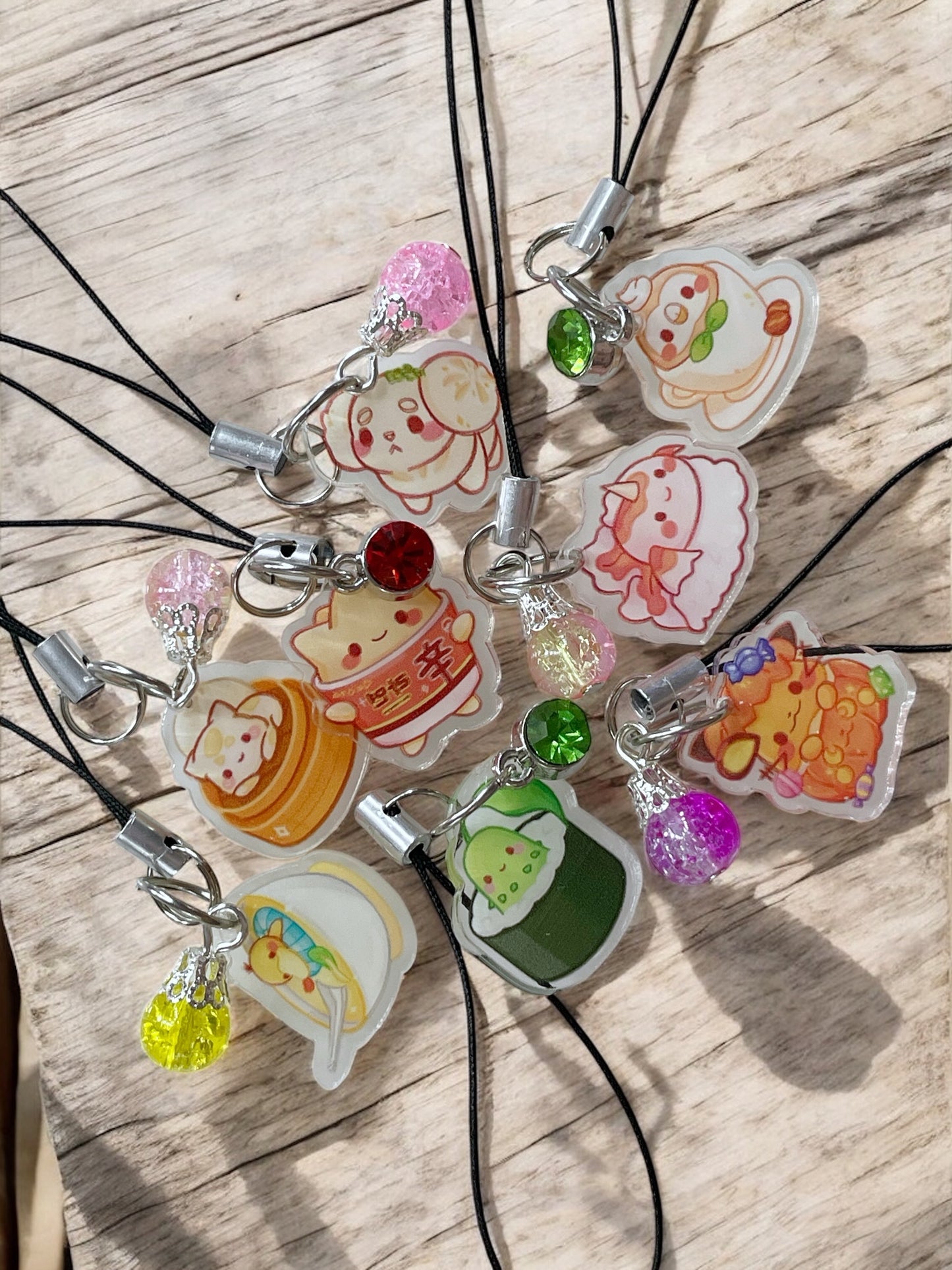 Anime Food Themed Pokemon Phone Charm