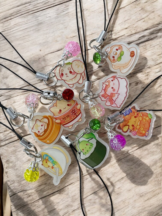 Anime Food Themed Pokemon Phone Charm