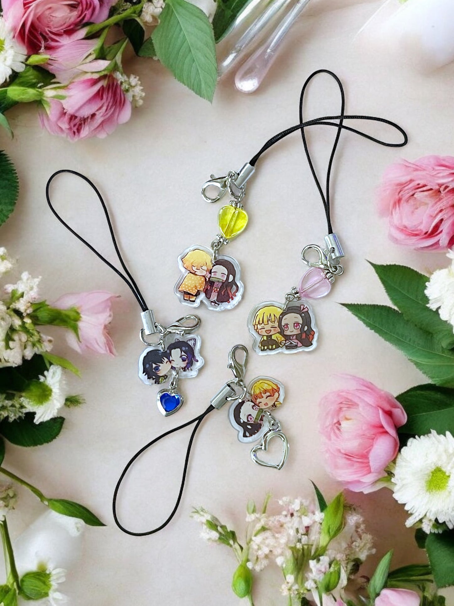 Anime Couples -Demon Slayer Phone Charm