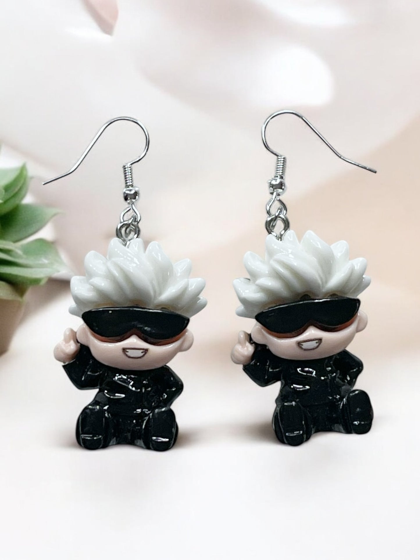Anime Jujitsu Kaisen -Gojo Dangly Earrings